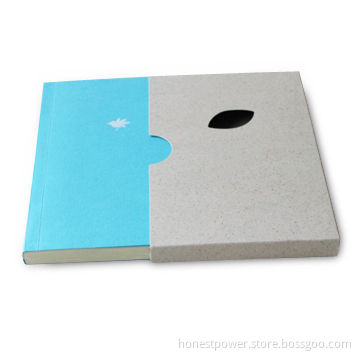Notebook with Gluing Binding, Pocket Cover, Different Sizes and Designs are Available